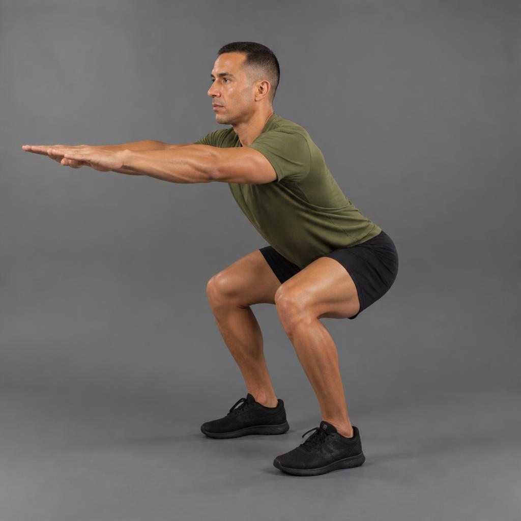 Demonstration of Bodyweight Squat