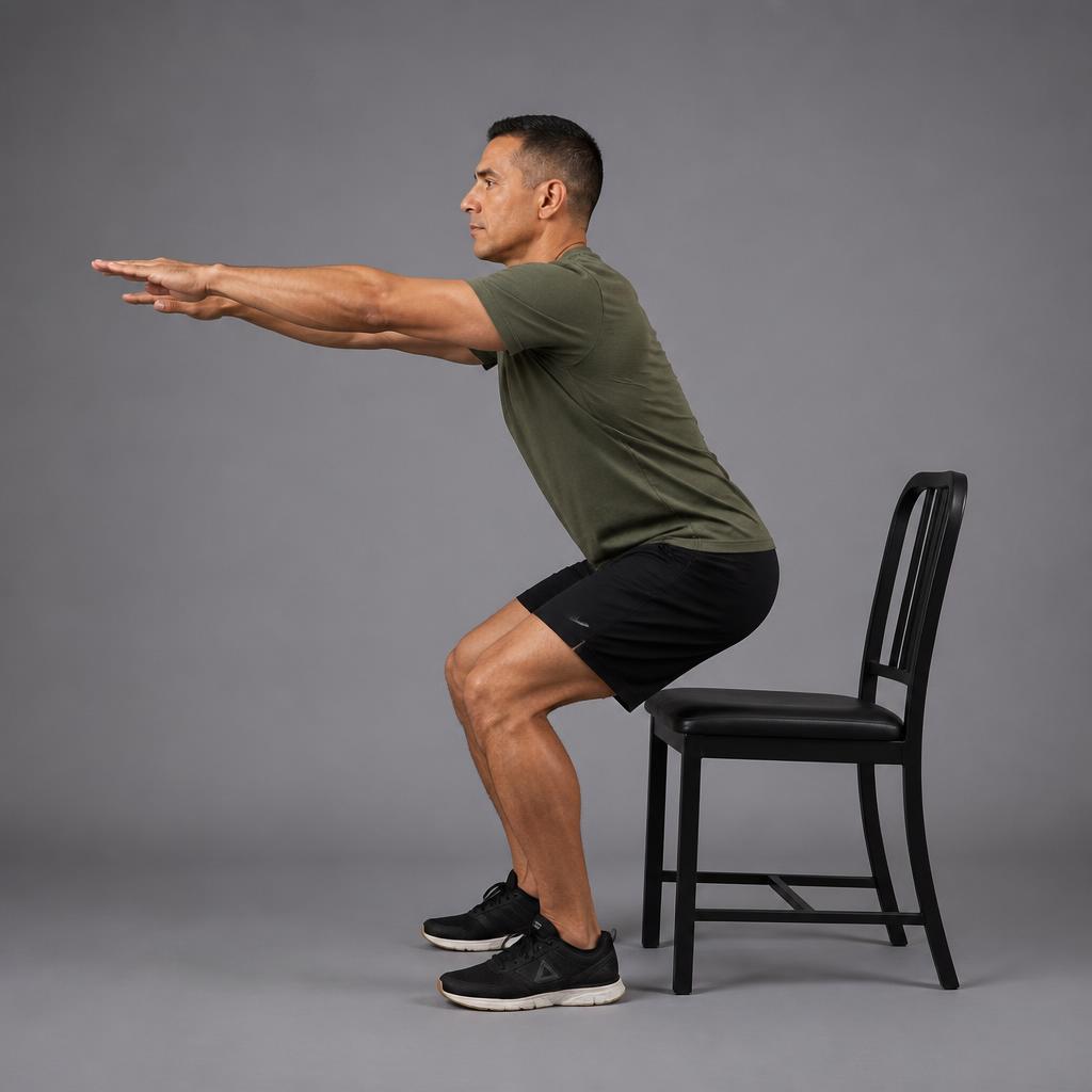 Demonstration of Chair Squat