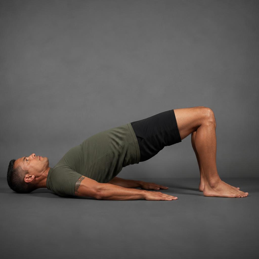 Demonstration of Glute Bridge