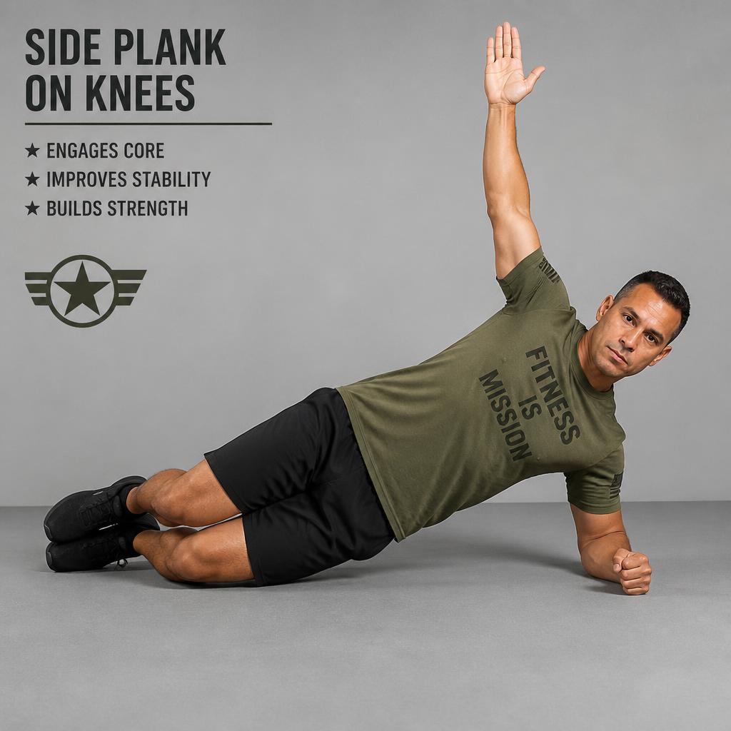 Demonstration of Side Plank From Knees