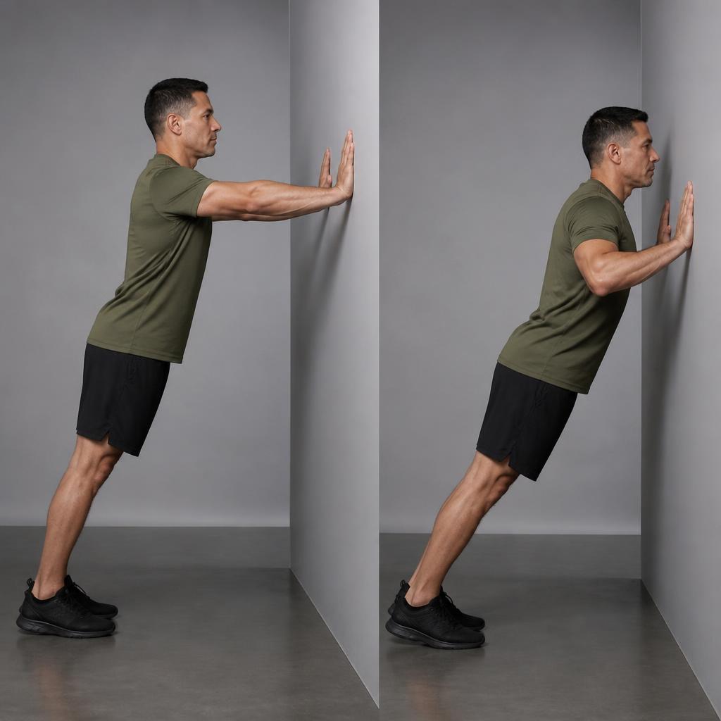 Demonstration of Wall Push-Up